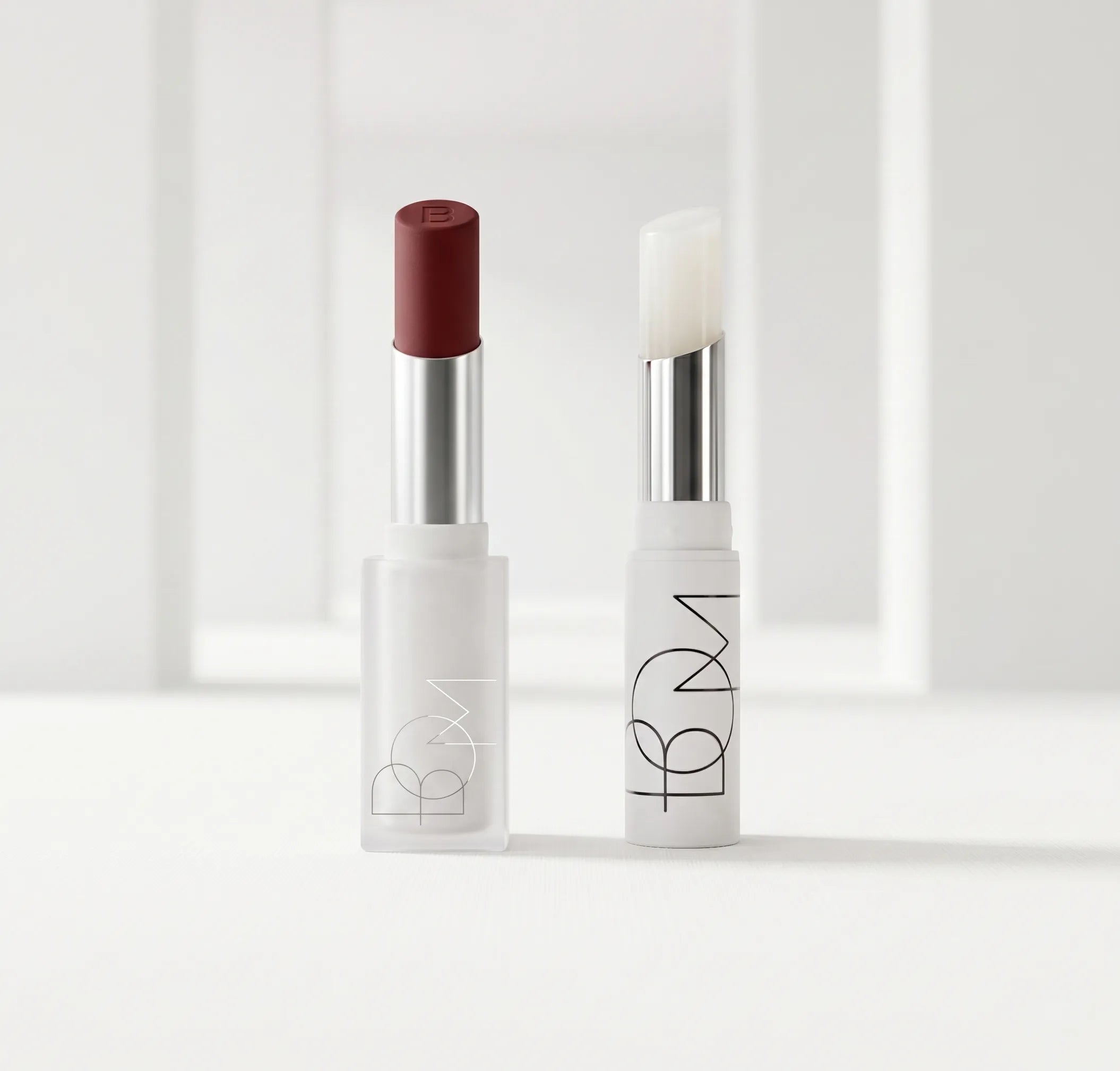 Le Duo Murmure — Baume à Lèvres Pure Vanilla｜Rouge à Lèvres Rose Carmin